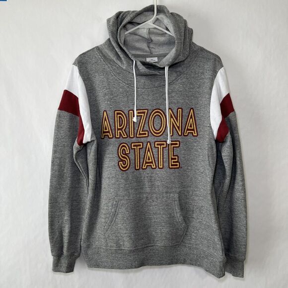 Arizona State Sun Devils Captivating Hoodie Sweatshirt Womens Size Medium Gray - Picture 1 of 11